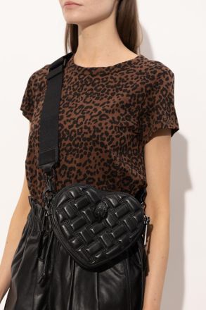 Kurt Geiger Kensington Heart Shoulder Bag, Womens, Black
