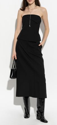 Officine G&eacute;n&eacute;rale Wool Skirt Reane, Womens, Black