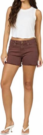Dear John Denim Gigi Denim Shorts In Chocolate