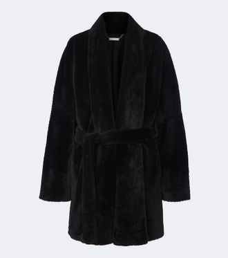 Nour Hammour Raquel shearling coat