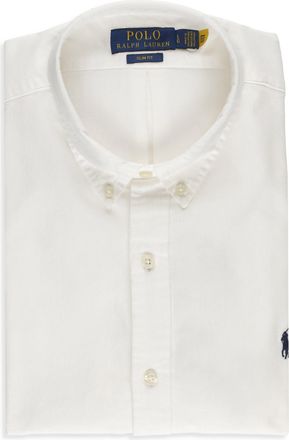 Polo Ralph Lauren White Cotton Button-Down Shirt