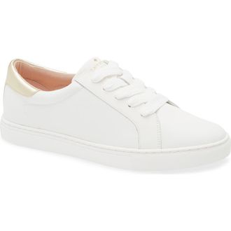 Kate Spade New York adora sneaker in Optic White/Pale Gold at Nordstrom Rack, Size 9.5