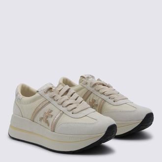 Premiata Platform Sole Sneaker - White