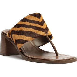 Schutz Martha Flip Flop in Natural/Pecan Brown at Nordstrom, Size 9.5