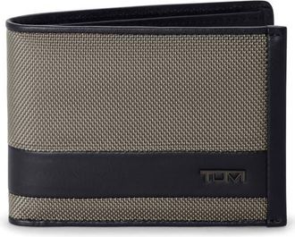 Tumi Double Billfold Nylon & Leather Wallet in Grey Alloy at Nordstrom