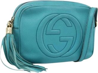 Gucci Pre-owned Cross Body Bags, female, Blue, Size: ONE SIZE Pre-owned Shoulder Bag