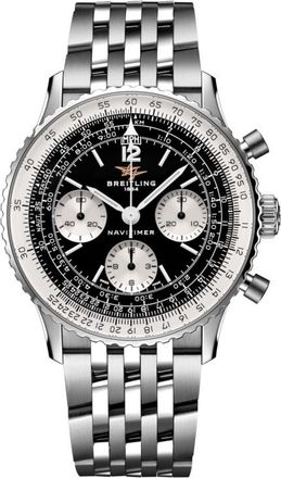 Breitling Navitimer Chronograph Hand Wind Black Dial Mens Watch AB0950211B1A1