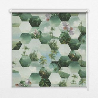 Tulup Tenda A Rullo Interna Per Finestra - Tenda Filtrante Luce - Tenda Privacy - Tenda Decorativa Rettangolare - Rullo Per Interni - (100 Cm X 140 Cm) - Es