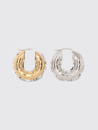 Loewe Blown Inflated Hoop Earrings in Gilded Brass