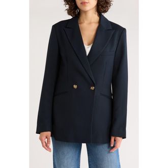 French Connection Florence Twill Blazer in Marine at Nordstrom Rack, Size Large