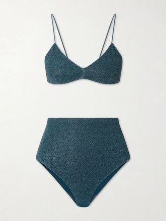 Os&eacute;ree Bikini In Lurex Lumi&egrave;re - Blu