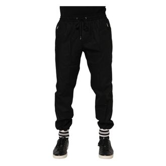 Dolce & Gabbana Sweatpants, male, Black, Size: 2XL Jogger Pants
