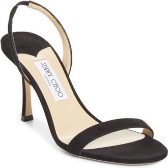 Jimmy Choo London Jenn Slingback Sandal in Black at Nordstrom, Size 40.5