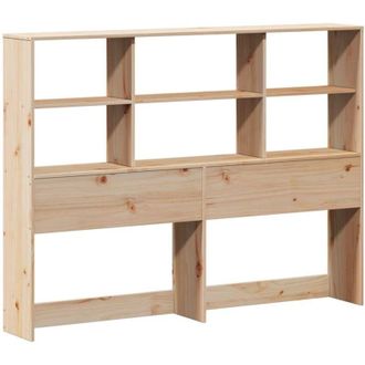 vidaXL Cabecero De Cama Con Almacenaje Madera Maciza De Pino 140 Cm Vidaxl