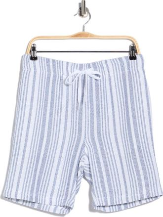 Vintage Summer Swimwear Striped Waffle Weave Shorts in Navy at Nordstrom Rack, Size Xx-Large