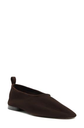 Schutz Hadley Flat in Dark Brown Suede at Nordstrom, Size 9.5