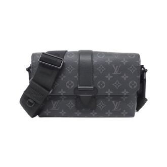Louis Vuitton Black Coated Canvas Shoulder Bag (Pre-Owned)