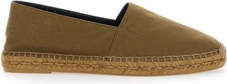 Saint Laurent Green Slip On Espadrilles