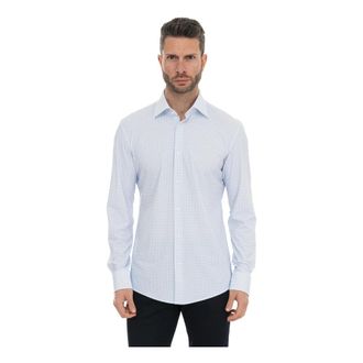 HUGO BOSS P-Hank Casual shirt - Heren - Zakelijke Overhemden - Blauw - XL - Leer - Overhemden