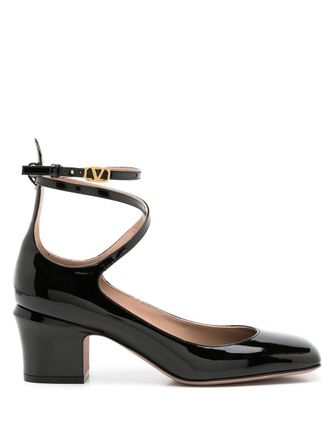 Valentino Garavani Pumps Tan-Go in pelle verniciata 60mm - Nero