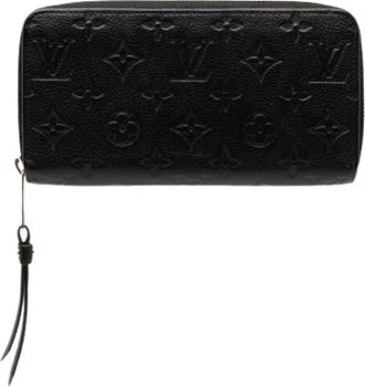 Louis Vuitton Pre-owned Monogram Empreinte Long Wallet - Dames - Vintage Clutch - Zwart - ONE Size - Vintage