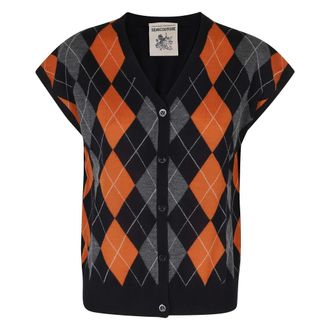 Semicouture Amie Diamond-Pattern Vest - Knitwear - Mujer - Multicolor - S
