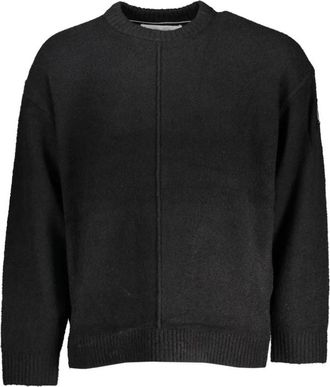 Calvin Klein Truien & Vesten, Heren, Zwart, S, Katoen, Nero Cotton Sweater