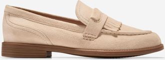Cole Haan Womens Stassi Kiltie Loafers - Beige Size 6.5