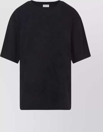 Dries Van Noten casual crew neck embroidered t-shirt
