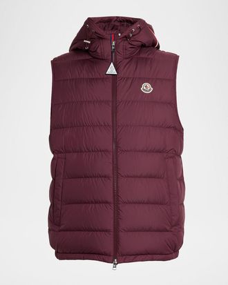Moncler Mens Hooded Down Vest