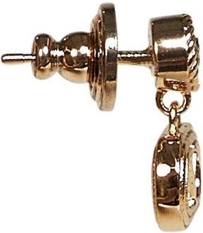 Valentino Garavani Womens Earrings Ovalette Gold Brass