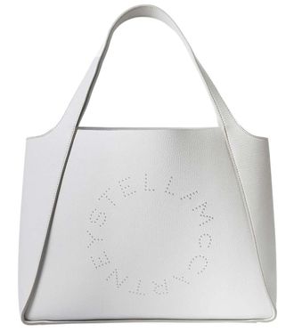 Stella McCartney Light Grey Logo Large Tote