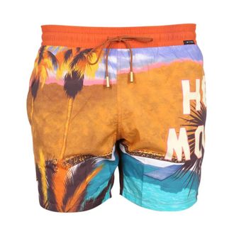 Etro Badmode, Heren, Veelkleurig, S, Zwemshorts met tropische print