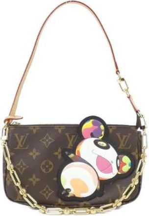 Louis Vuitton Pre-owned Monogram Pochette Accessoires Pouch - Dames - Vintage Handtas - Bruin - ONE Size - Vintage