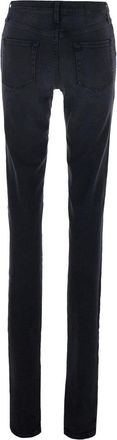 Gucci Womens Jeans Mid-Rise Black Split Hem