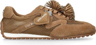 Steve Madden Womens Coheart Brown Sneakers Fabric - Size UK 7