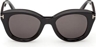 Tom Ford Nika-02 Zonnebrillen - Dames - Zonnebrillen - Zwart - 49 MM - Accessoires