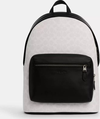 Coach West Backpack In Signature Canvas