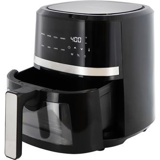 MegaChef 4 Quart Digital LED Display Electric Air Fryer with Transparent Window in Black with 125 Piece Paper Liners at Nordstrom