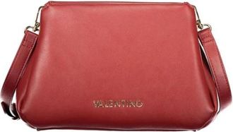 Valentino Polyurethaan Schoudertas met Goudkleurige Hardware - Dames - Schoudertassen - Rood - ONE Size - Tassen