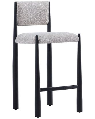 Manhattan Comfort Lennor Metal Boucle Counter Stool
