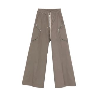 Rick Owens Broeken, Heren, Bruin, S, Wide Broeken