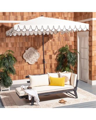 Safavieh Elegant Valance 7.5 Ft Square Umbrella