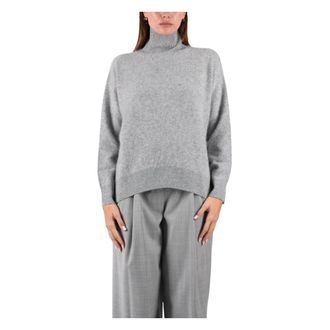 Max Mara Jerseys de cuello alto - Knitwear - Mujer - Gris - XS
