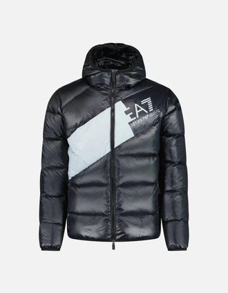 Emporio Armani Mens Emporio Armani Down Padded Puffer Jacket Black - Size: 42/Regular