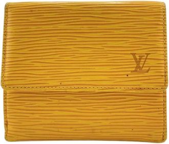 Louis Vuitton Pre-owned Wallets, female, Yellow, Size: ONE SIZE Pre-owned Leather Wallet