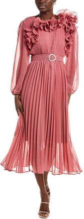 Burryco Burryco Red Printed Maxi Dress