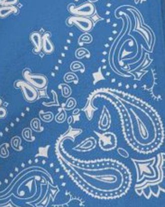 MC2 Saint Barth Bandana Jacquard Cotton Scarf - Blue