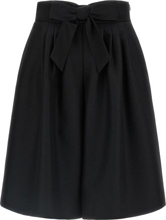 Valentino Garavani Valentino Garavani Bow Bermuda Shorts Bermuda E Short Nero-Donna