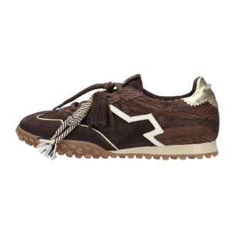 Gio+ Cielo Sneaker - Dames - Schoenen - Bruin - Maat: 40 EU Leer